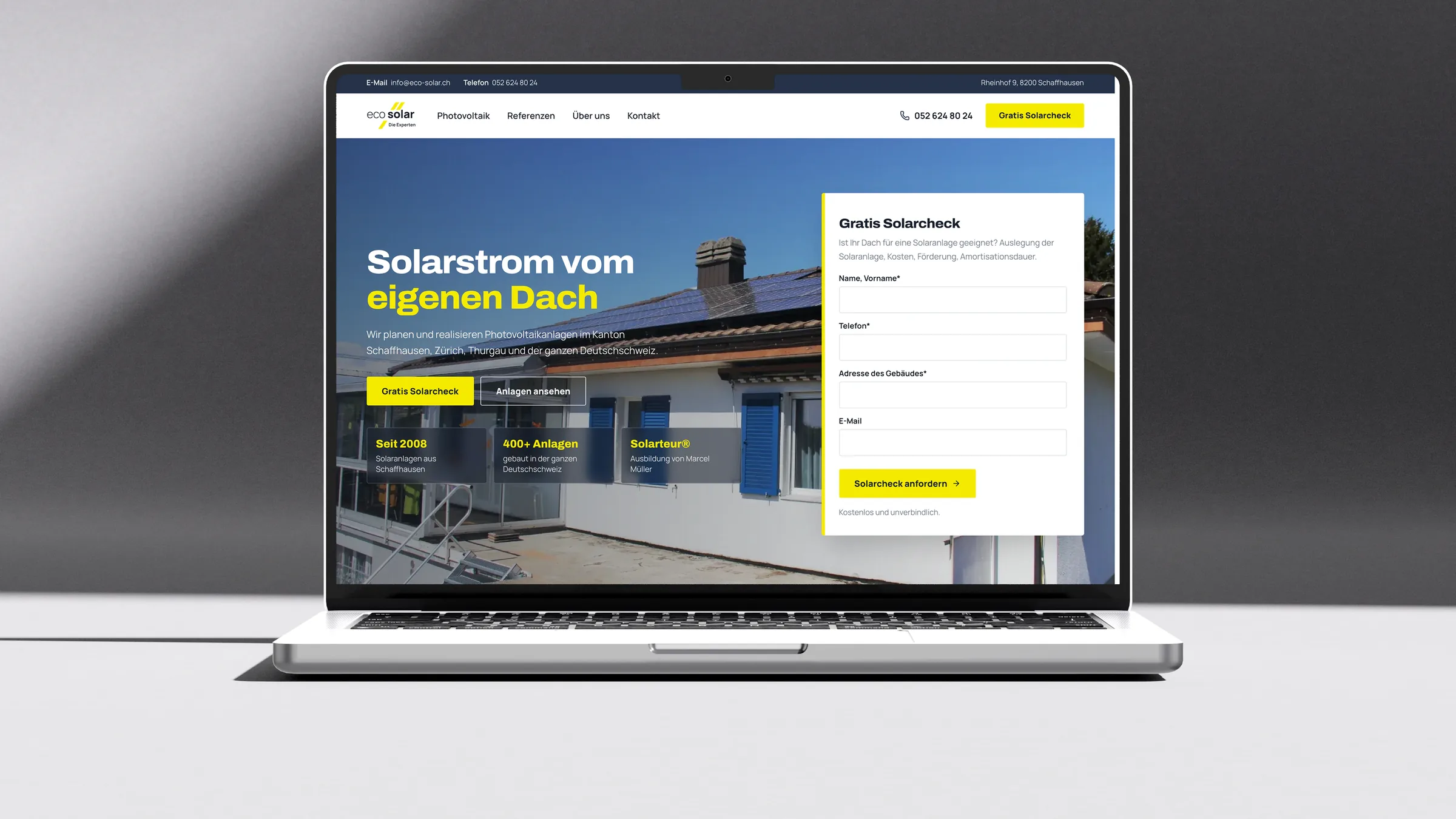 Website eco solar ag