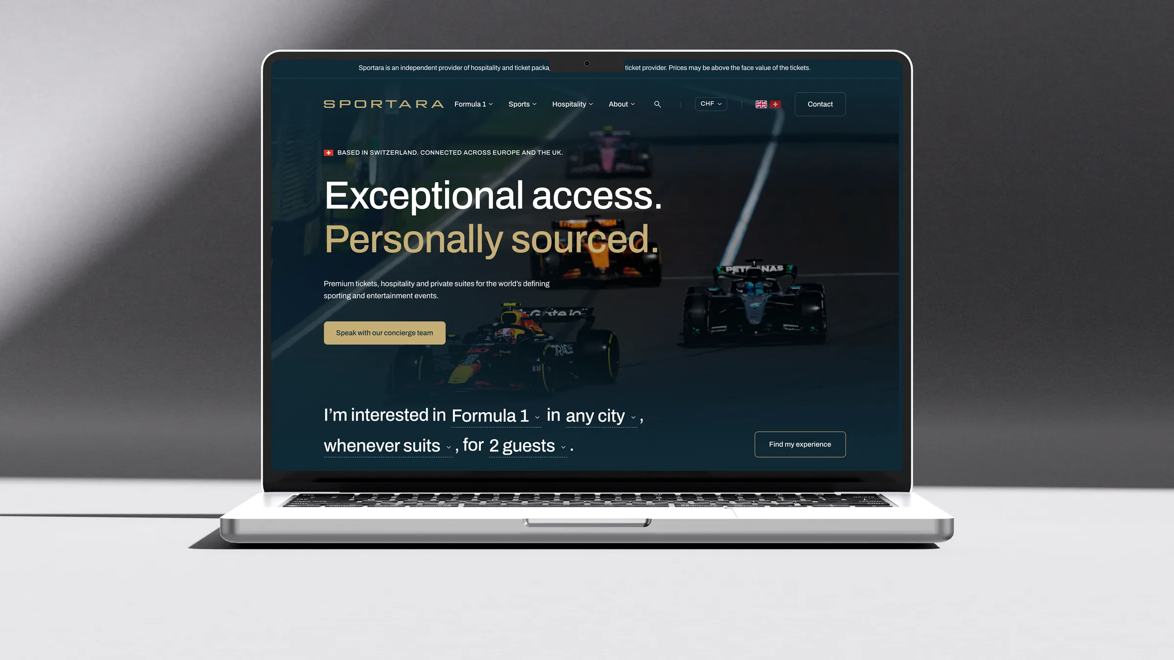 Website Sportara AG